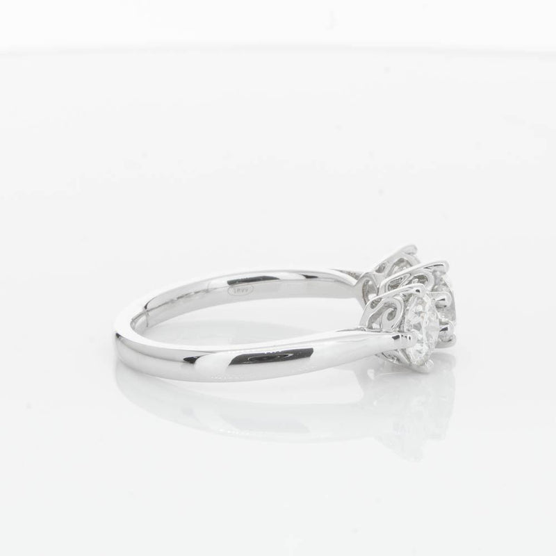 18ct White Gold 1.51ct Diamond Coronado Ring-Ring-Walker & Hall