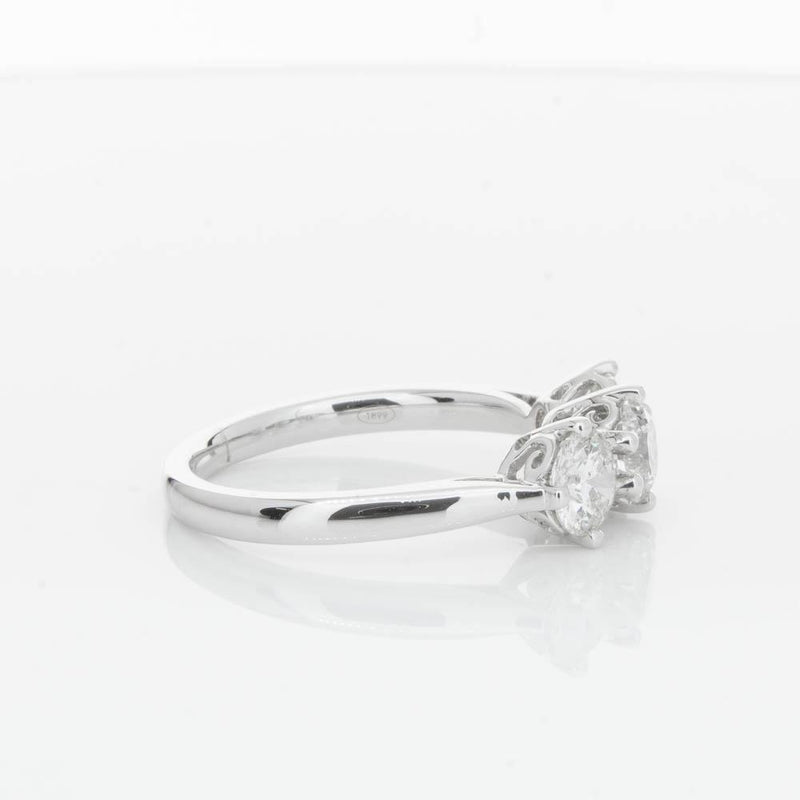 18ct White Gold 1.51ct Diamond Coronado Ring-Ring-Walker & Hall