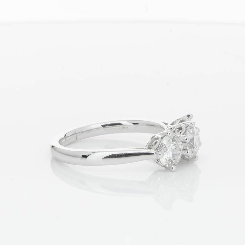 18ct White Gold 1.51ct Diamond Coronado Ring-Ring-Walker & Hall