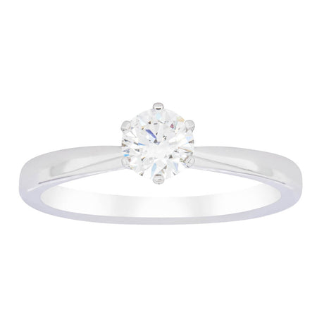 18ct White Gold .50ct Diamond Nova Ring-Ring-Walker & Hall