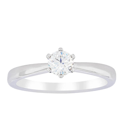 18ct White Gold .40ct Diamond Nova Ring-Ring-Walker & Hall