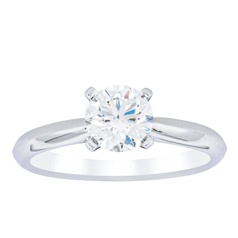 18ct White Gold 1.00ct Diamond Venetian Ring-Ring-Walker & Hall