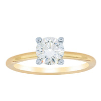 18ct Yellow Gold 1.00ct Diamond Melba Ring-Ring-Walker & Hall