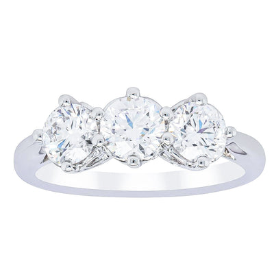 18ct White Gold 1.51ct Diamond Coronado Ring-Ring-Walker & Hall
