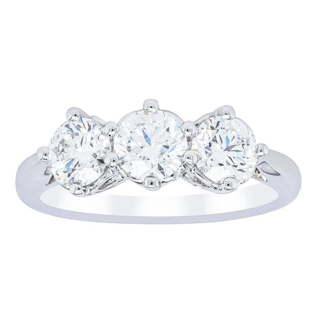 18ct White Gold 1.51ct Diamond Coronado Ring-Ring-Walker & Hall