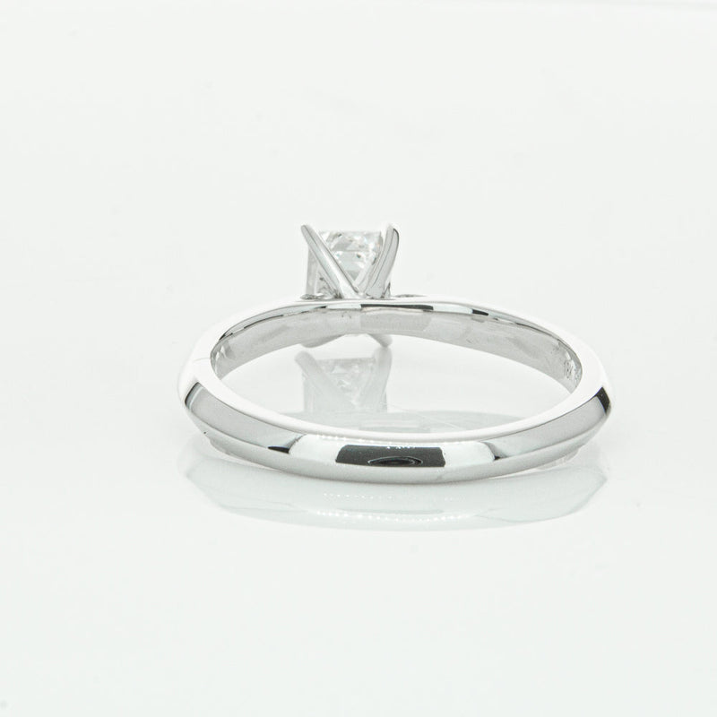 18ct White Gold .73ct Emerald Cut Diamond Venetian Ring-Ring-Walker & Hall