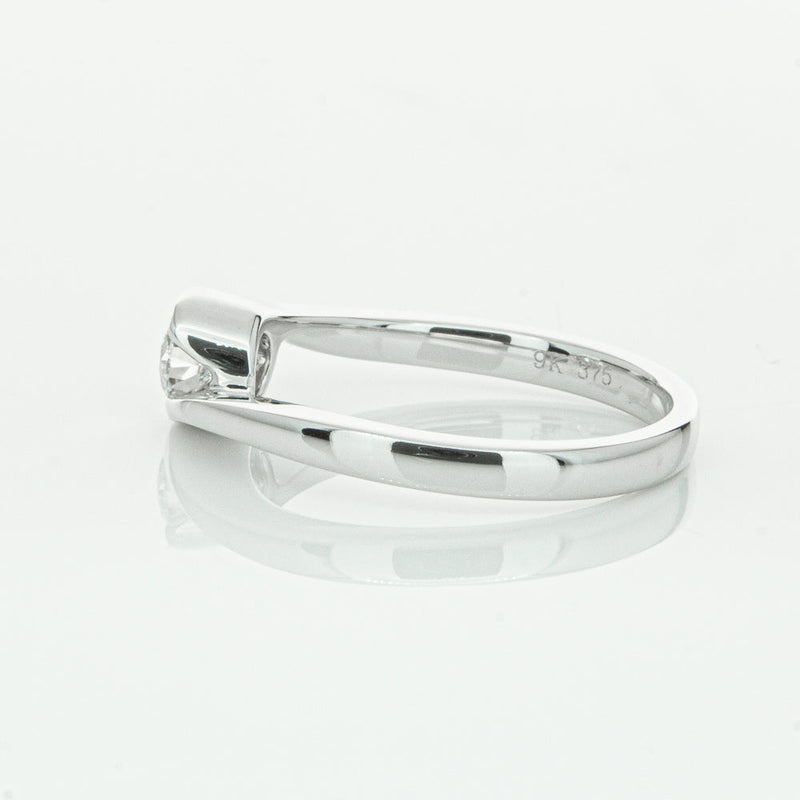 18ct White Gold .35ct Diamond Embrace Ring-Ring-Walker & Hall