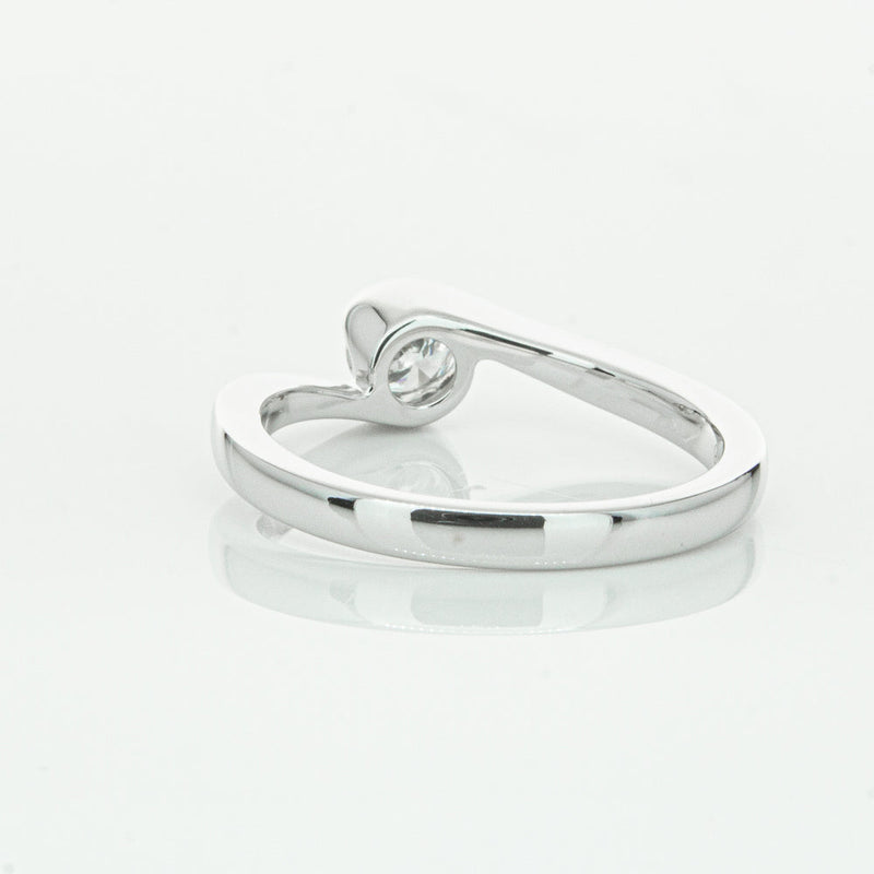 18ct White Gold .35ct Diamond Embrace Ring-Ring-Walker & Hall