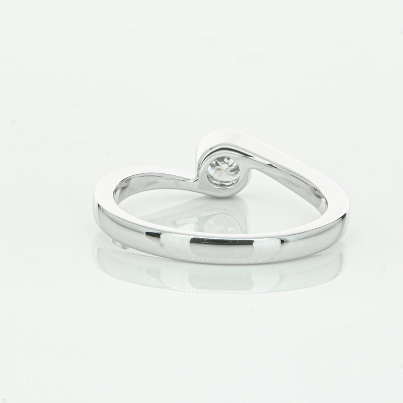 18ct White Gold .35ct Diamond Embrace Ring-Ring-Walker & Hall
