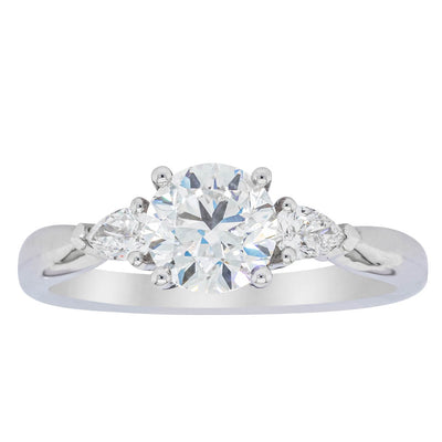 18ct White Gold 1.01ct Diamond Ayla Ring-Ring-Walker & Hall