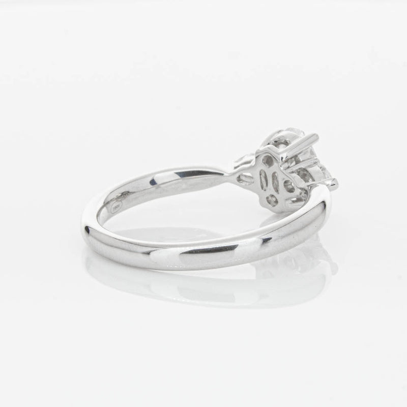 18ct White Gold Oval Cut Diamond Ayla Ring-Ring-Walker & Hall
