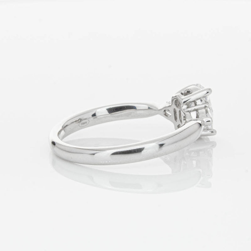 18ct White Gold Oval Cut Diamond Ayla Ring-Ring-Walker & Hall