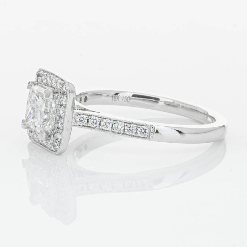 18ct White Gold 1.00ct Princess Cut Diamond Mandalay Ring-Ring-Walker & Hall
