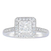 18ct White Gold 1.00ct Princess Cut Diamond Mandalay Ring-Ring-Walker & Hall