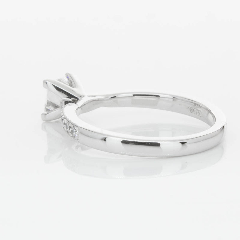 18ct White Gold .70ct Princess Cut Diamond Zenith Ring-Ring-Walker & Hall