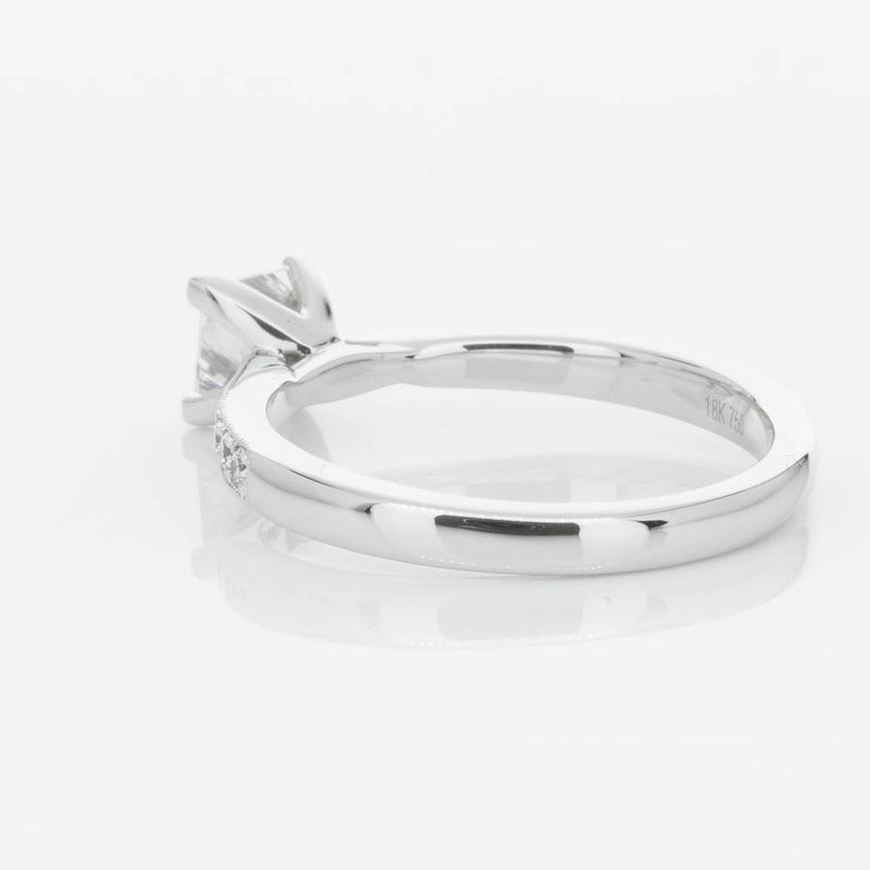 18ct White Gold .70ct Princess Cut Diamond Zenith Ring-Ring-Walker & Hall