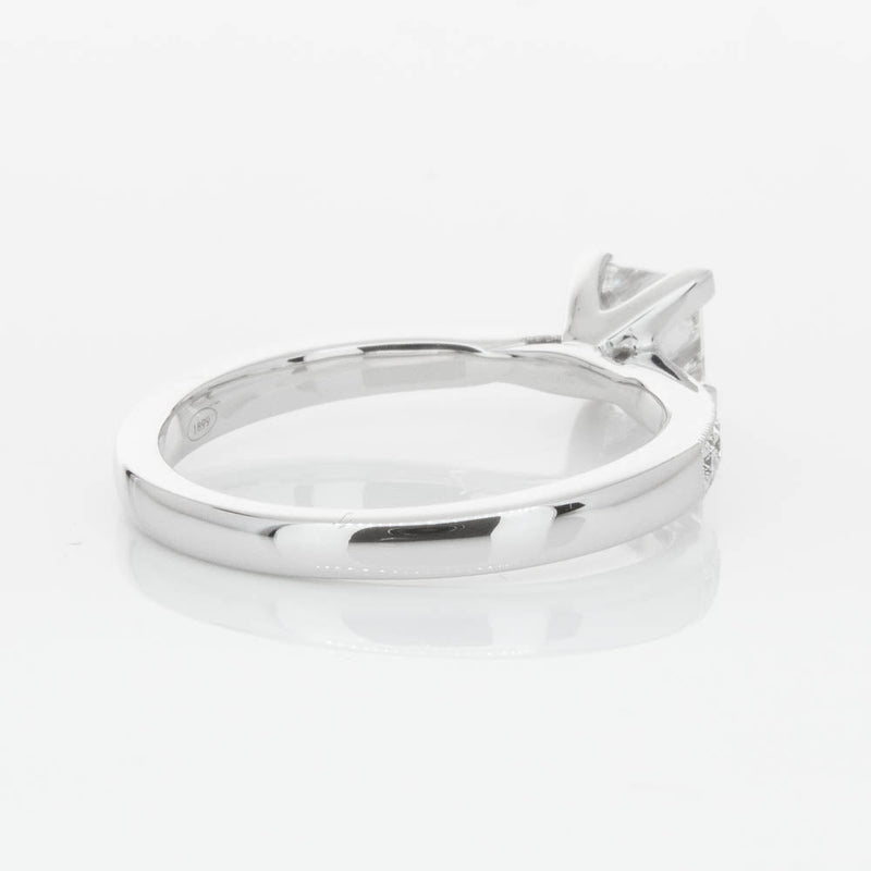 18ct White Gold .70ct Princess Cut Diamond Zenith Ring-Ring-Walker & Hall