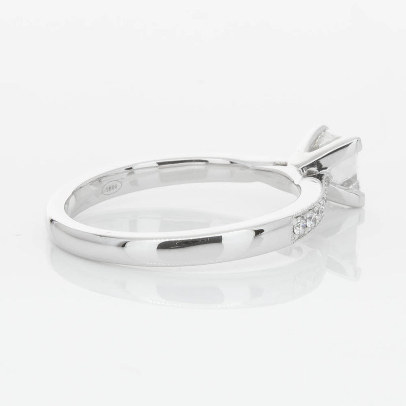 18ct White Gold .70ct Princess Cut Diamond Zenith Ring-Ring-Walker & Hall