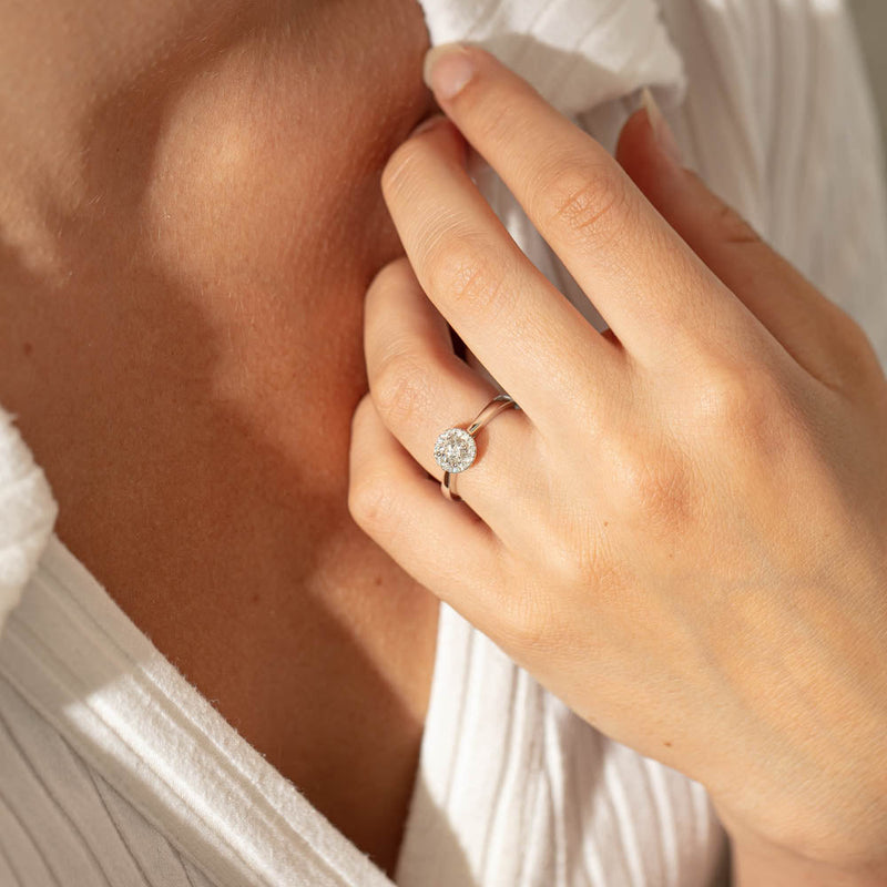 18ct White Gold .41ct Diamond Nina Ring-Ring-Walker & Hall