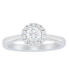 18ct White Gold .41ct Diamond Nina Ring-Ring-Walker & Hall