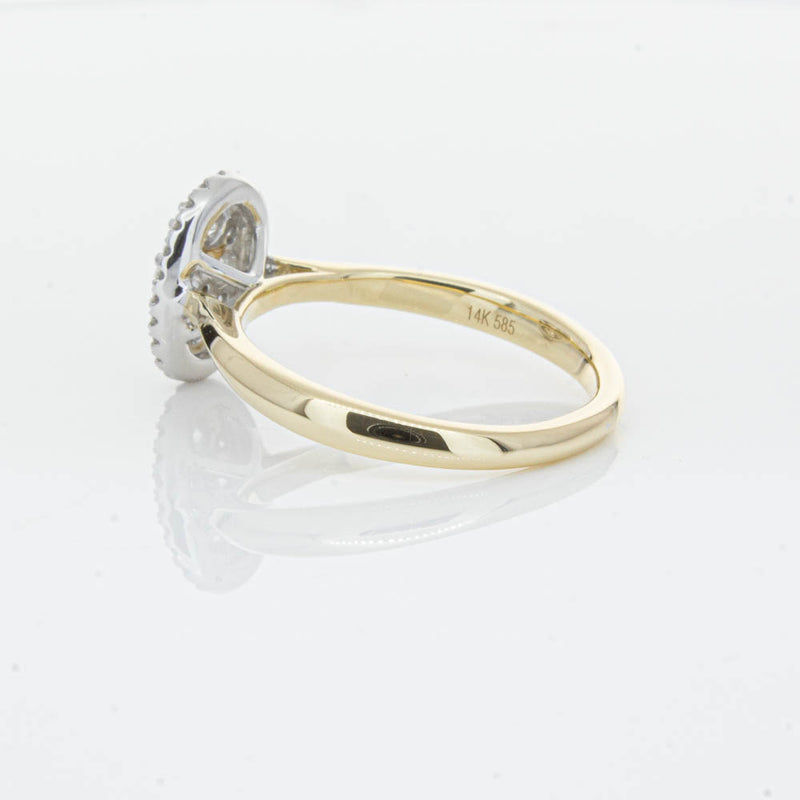 14ct Yellow Gold Diamond Oval Saturn Ring-Ring-Walker & Hall