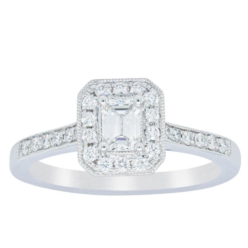 18ct White Gold .30ct Diamond Aria Ring-Ring-Walker & Hall