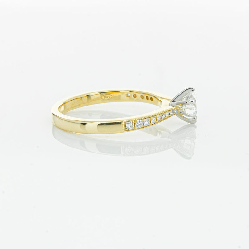 18ct Yellow Gold .50ct Diamond Zenith Ring-Ring-Walker & Hall