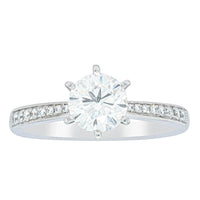 18ct White Gold 1.00ct Diamond Zenith Ring-Ring-Walker & Hall