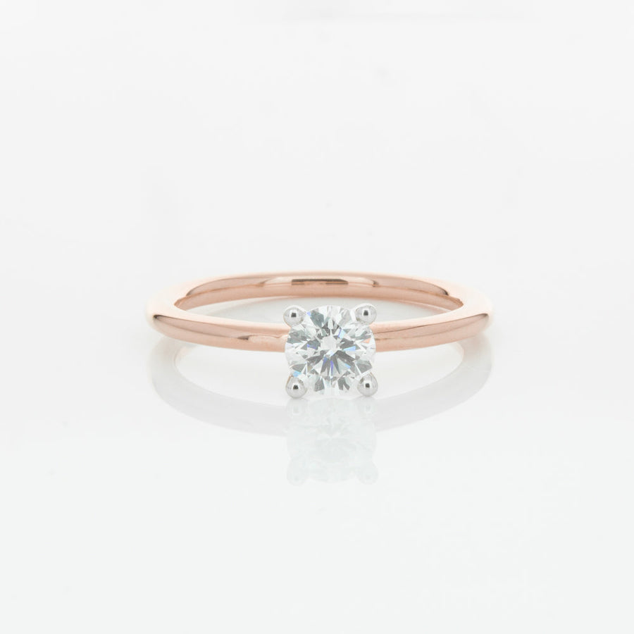18ct Rose Gold .50ct Diamond Melba Ring-Ring-Walker & Hall