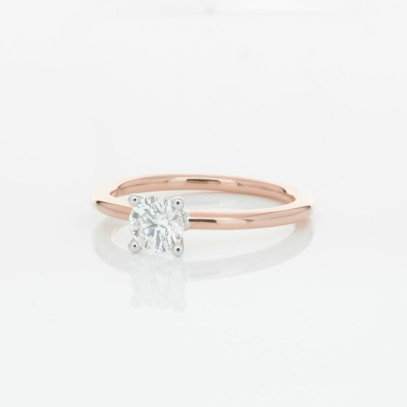 18ct Rose Gold .50ct Diamond Melba Ring-Ring-Walker & Hall