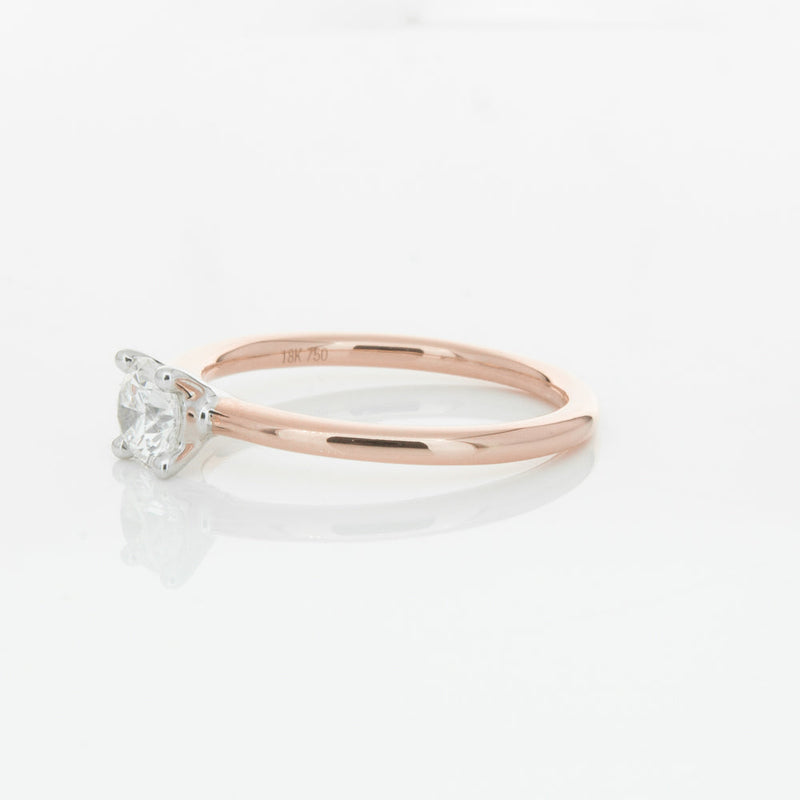 18ct Rose Gold .50ct Diamond Melba Ring-Ring-Walker & Hall