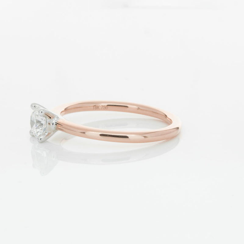 18ct Rose Gold .50ct Diamond Melba Ring-Ring-Walker & Hall