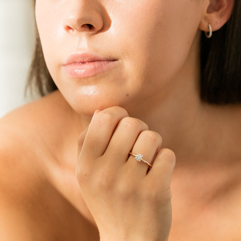 18ct Rose Gold .50ct Diamond Melba Ring-Ring-Walker & Hall