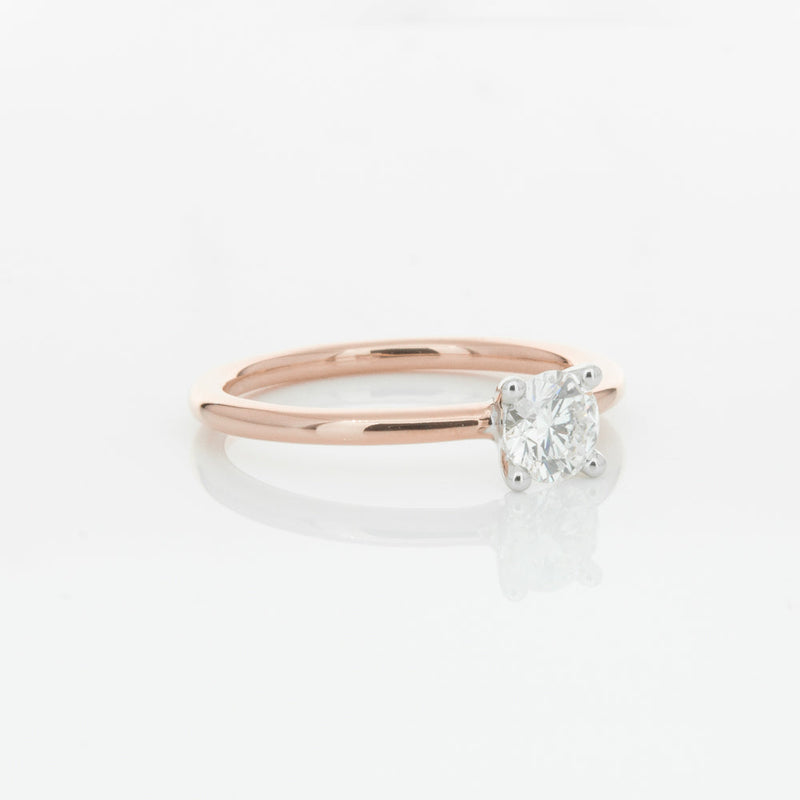 18ct Rose Gold .50ct Diamond Melba Ring-Ring-Walker & Hall