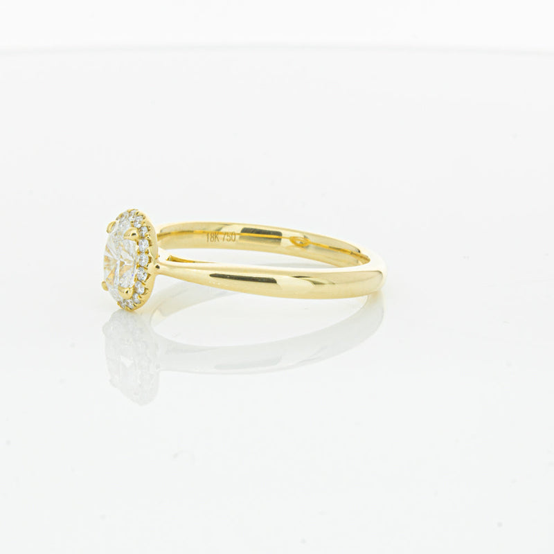 18ct Yellow Gold .51ct Oval Cut Diamond Nina Ring-Ring-Walker & Hall
