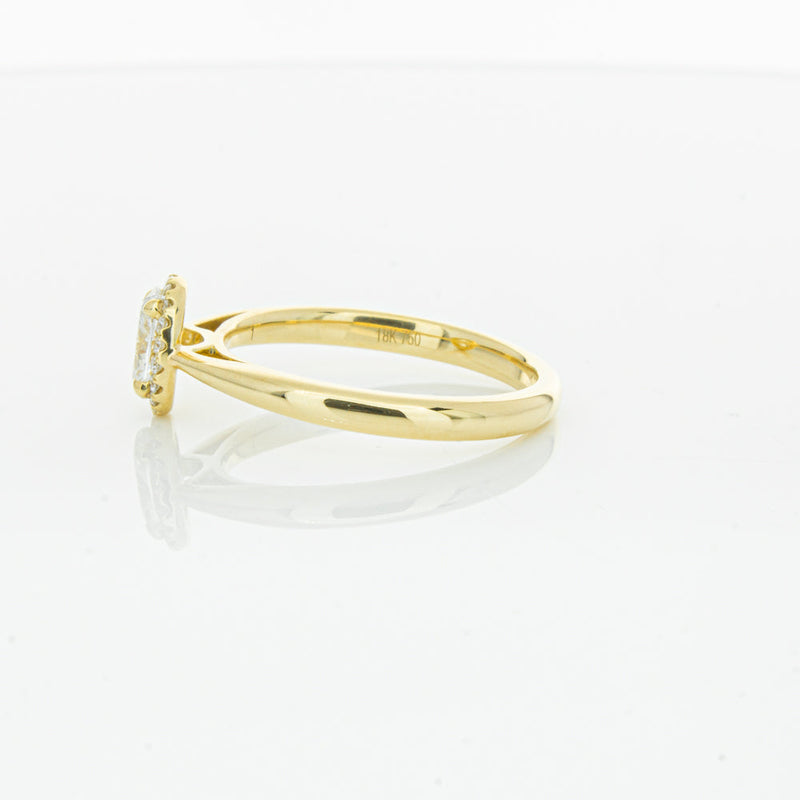 18ct Yellow Gold .51ct Oval Cut Diamond Nina Ring-Ring-Walker & Hall