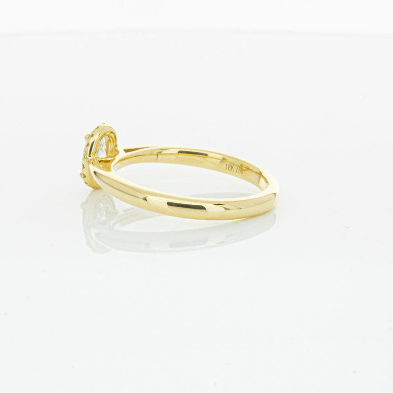 18ct Yellow Gold .51ct Oval Cut Diamond Nina Ring-Ring-Walker & Hall