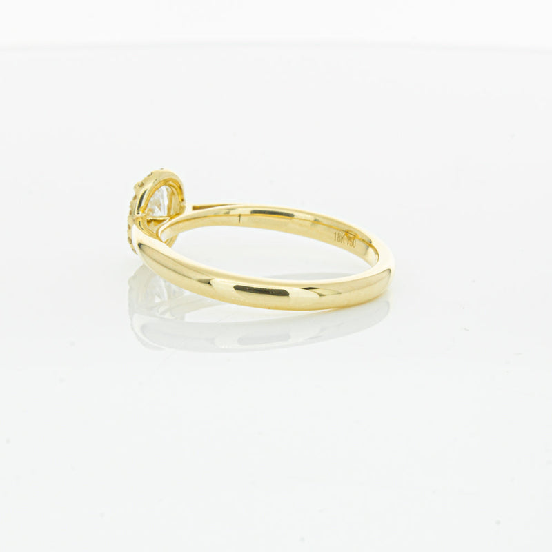 18ct Yellow Gold .51ct Oval Cut Diamond Nina Ring-Ring-Walker & Hall