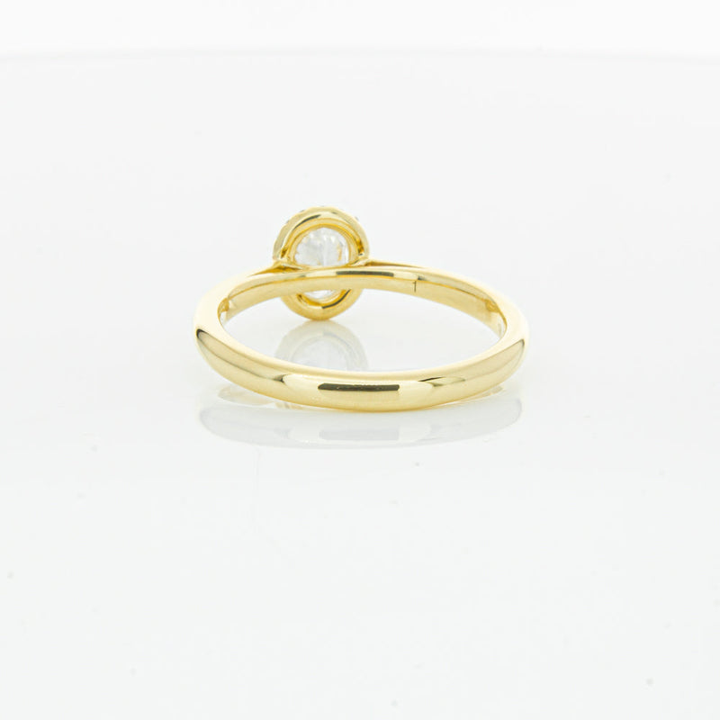 18ct Yellow Gold .51ct Oval Cut Diamond Nina Ring-Ring-Walker & Hall