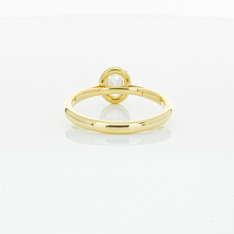 18ct Yellow Gold .51ct Oval Cut Diamond Nina Ring-Ring-Walker & Hall