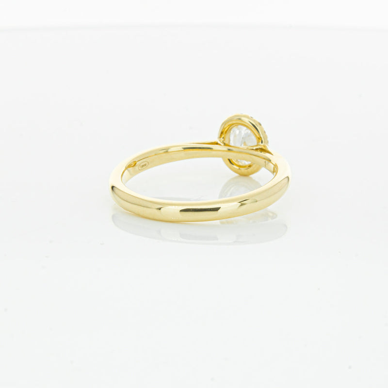 18ct Yellow Gold .51ct Oval Cut Diamond Nina Ring-Ring-Walker & Hall