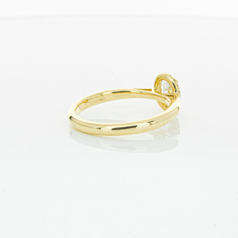 18ct Yellow Gold .51ct Oval Cut Diamond Nina Ring-Ring-Walker & Hall