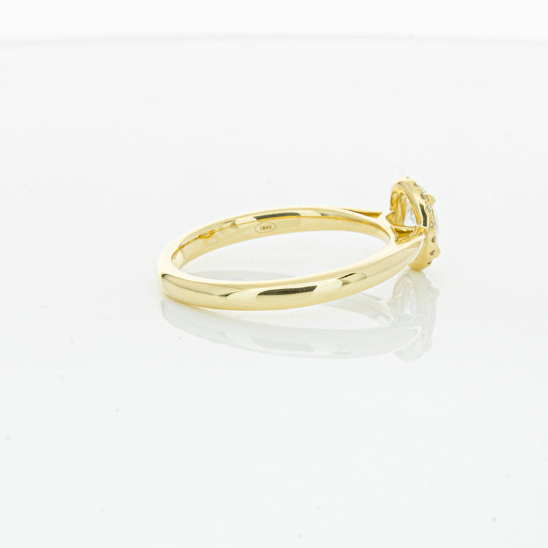 18ct Yellow Gold .51ct Oval Cut Diamond Nina Ring-Ring-Walker & Hall