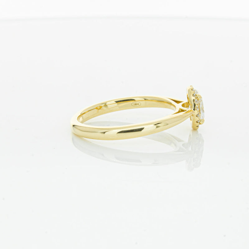 18ct Yellow Gold .51ct Oval Cut Diamond Nina Ring-Ring-Walker & Hall