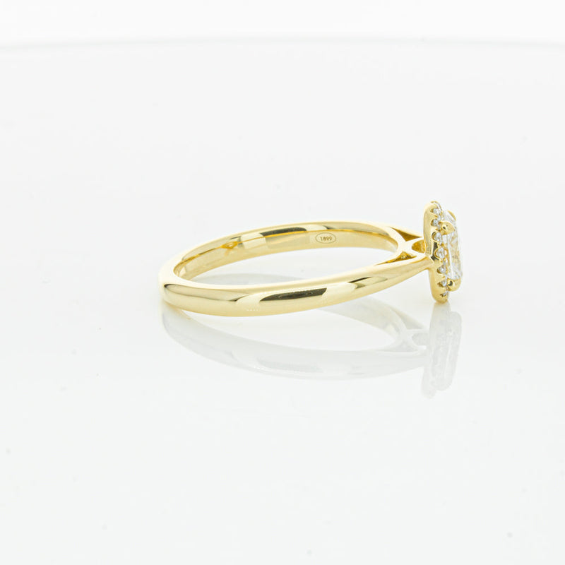 18ct Yellow Gold .51ct Oval Cut Diamond Nina Ring-Ring-Walker & Hall