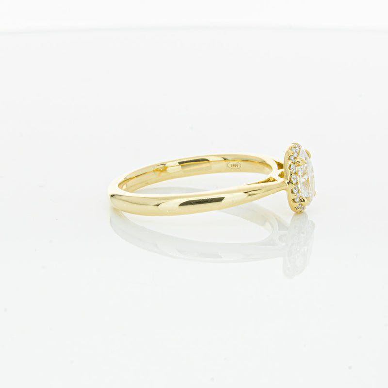 18ct Yellow Gold .51ct Oval Cut Diamond Nina Ring-Ring-Walker & Hall