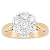 18ct Yellow Gold 1.20ct Diamond Lotus Ring-Ring-Walker & Hall