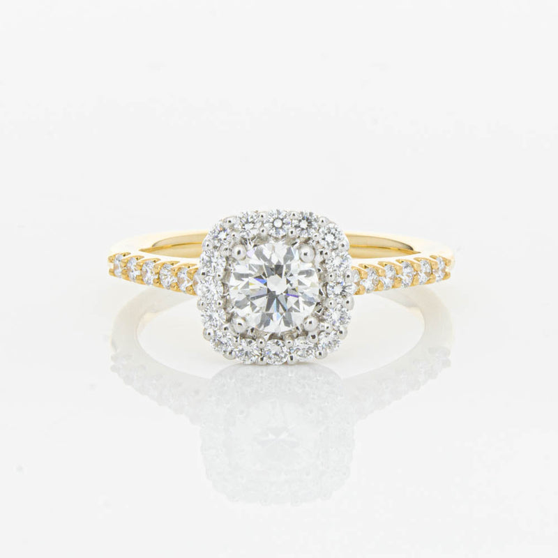 18ct Yellow Gold .50ct Diamond Manhattan Ring-Ring-Walker & Hall