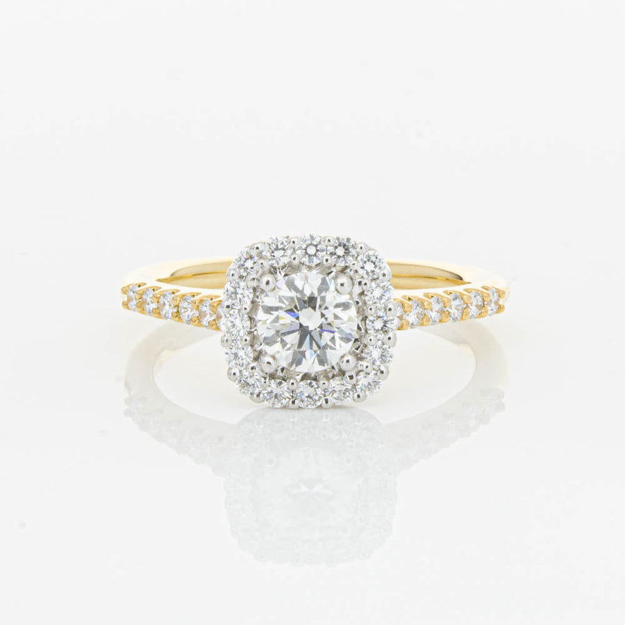 18ct Yellow Gold .50ct Diamond Manhattan Ring-Ring-Walker & Hall