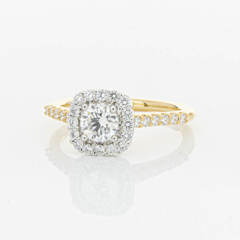 18ct Yellow Gold .50ct Diamond Manhattan Ring-Ring-Walker & Hall
